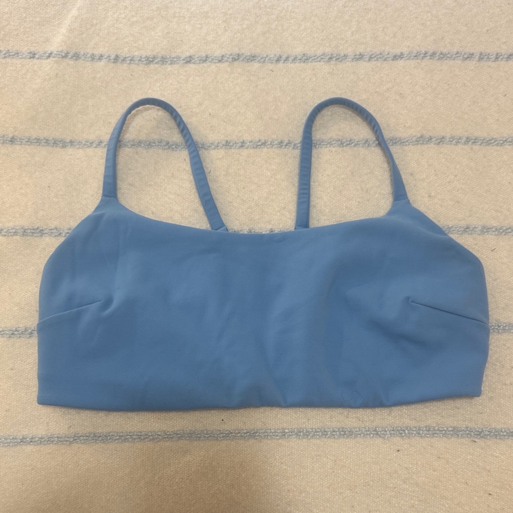 Lululemon Wunder Train Strappy Sports Bra - Aero Blue